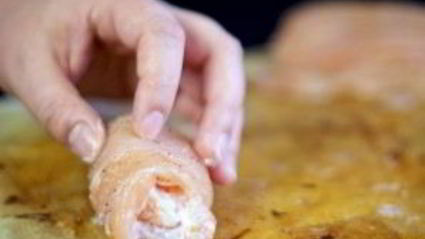 куриные рулетики с апельсином