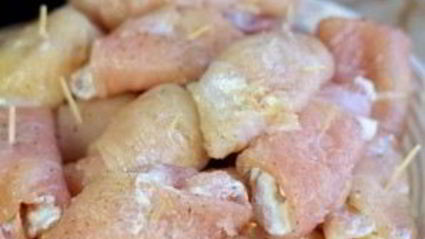 куриные рулетики с апельсином