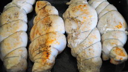 куриные рулетики с сальсой