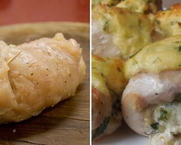Куриные рулетики с сыром в духовке