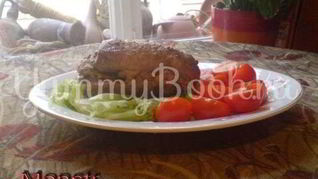 Мясной рулет с дижонской горчицей и бананами