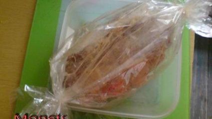 мясной рулет с дижонской горчицей и бананами