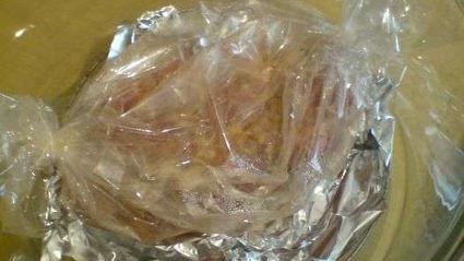 мясной рулет с дижонской горчицей и бананами