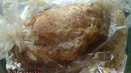 мясной рулет с дижонской горчицей и бананами