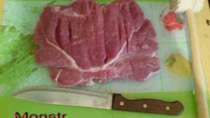 мясной рулет с дижонской горчицей и бананами