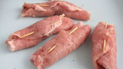 мясные рулетики по-деревенски