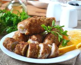 Мясные рулетики с сюрпризом