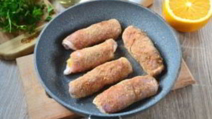 мясные рулетики с сюрпризом