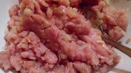 пятнистый куриный рулетик