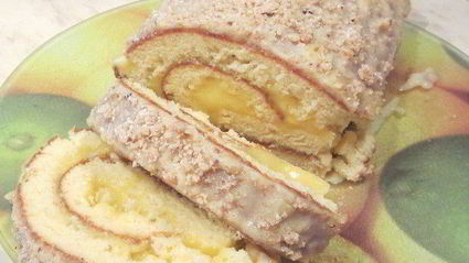 рулет с лимонным курдом