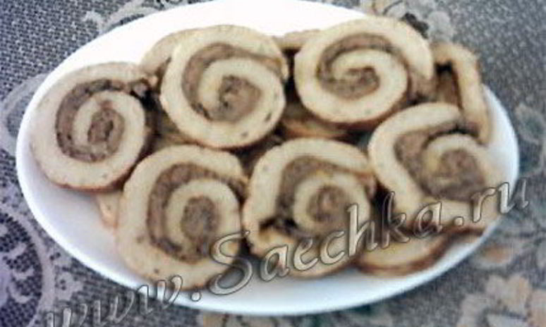 Рецепт рулета с печенью