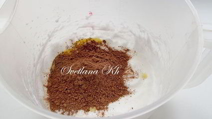 рулет с шоколадным узором