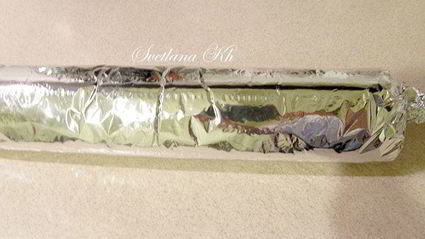 рулет с шоколадным узором