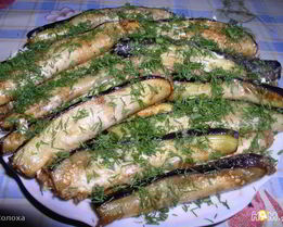 Рулетики из баклажанов