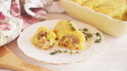 рулетики из картофеля с фаршем