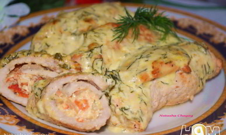 Рецепт рулетиков из свинины с начинкой