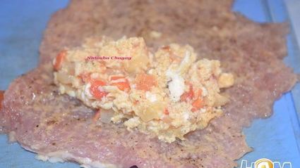 рулетики из свинины с начинкой