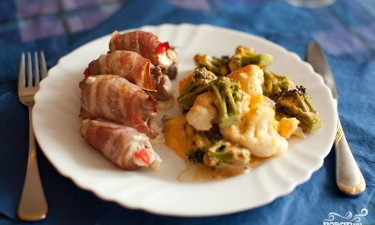 Рецепт рулетиков из свинины с сыром