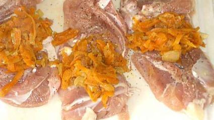 рулетики куриные с морковью