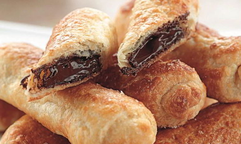 Рецепт рулетиков с шоколадом