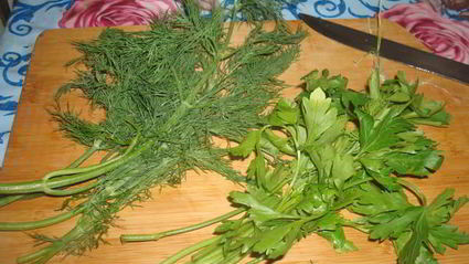 рулеты из баклажанов с беконом, сыром и зеленью