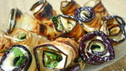 рулеты из баклажанов