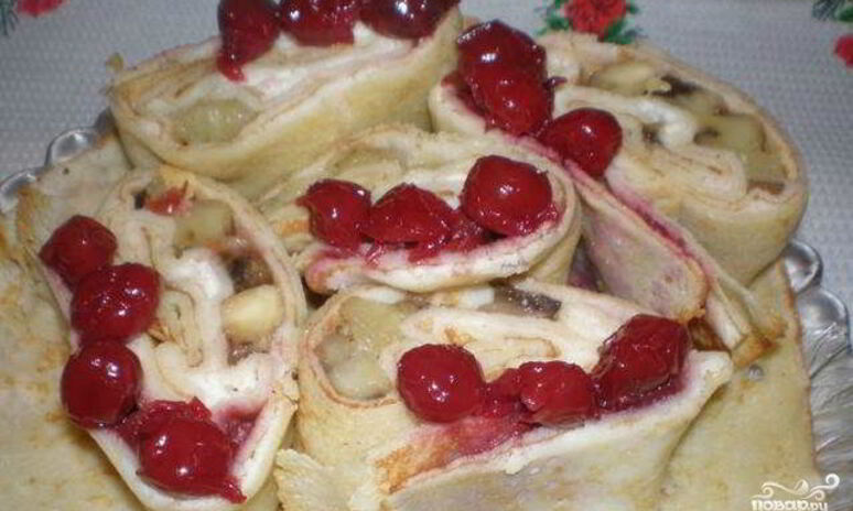 Рецепт рулетов из блинов