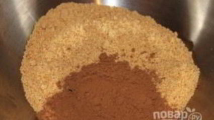 шоколадный рулет из печенья