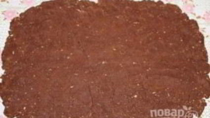 шоколадный рулет из печенья