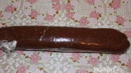шоколадный рулет из печенья