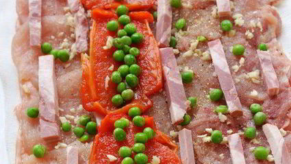 руляда из курицы с болгарским перцем