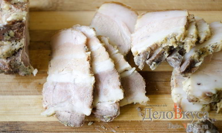 Рецепт сала с чесноком на водяной бане в банке