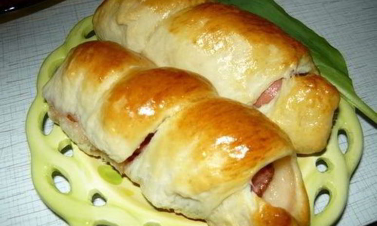 Рецепт сосисок в тесте