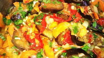 соте из баклажан