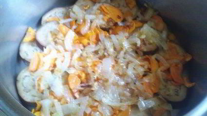 соте из баклажан