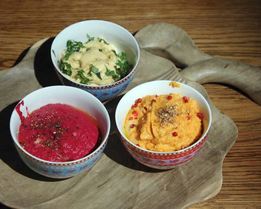 Свекольный и морковный хумус