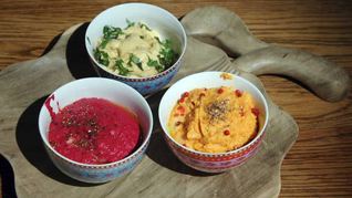 Свекольный и морковный хумус