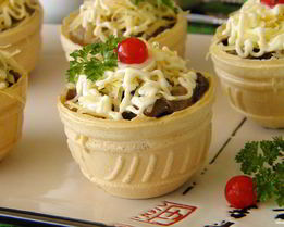 Тарталетки с грибами