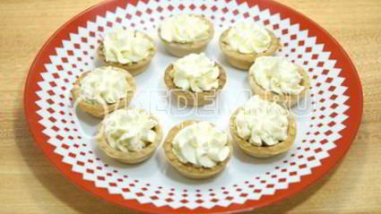 тарталетки с красной икрой