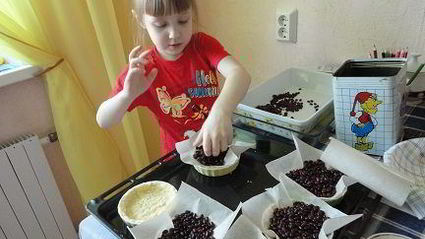 тарталетки с вишней