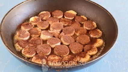 банановый тарт-татен на слоеном тесте