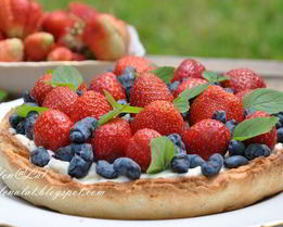 Летний тарт с ягодами