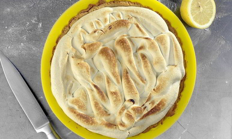 Рецепт лимонного тарта с меренгой