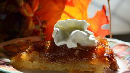 перевернутый яблочный тарт