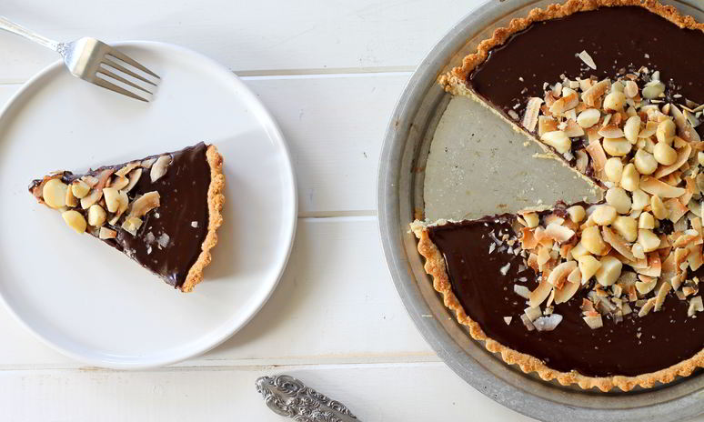 Рецепт шоколадна-орехового тарт