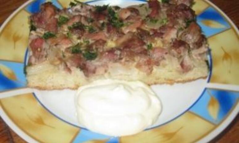 Рецепт тарта фламбе