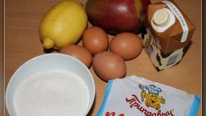 тарт лимонно-манговый