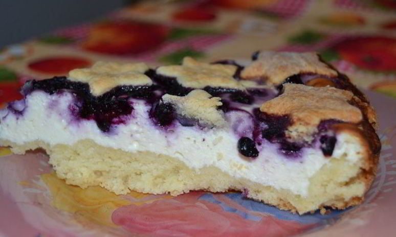 Рецепт тарта с черникой звездное небо