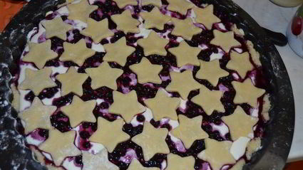 тарт с черникой звездное небо