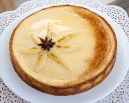 Тарт с карамелизированными бананами и йогуртовым кремом